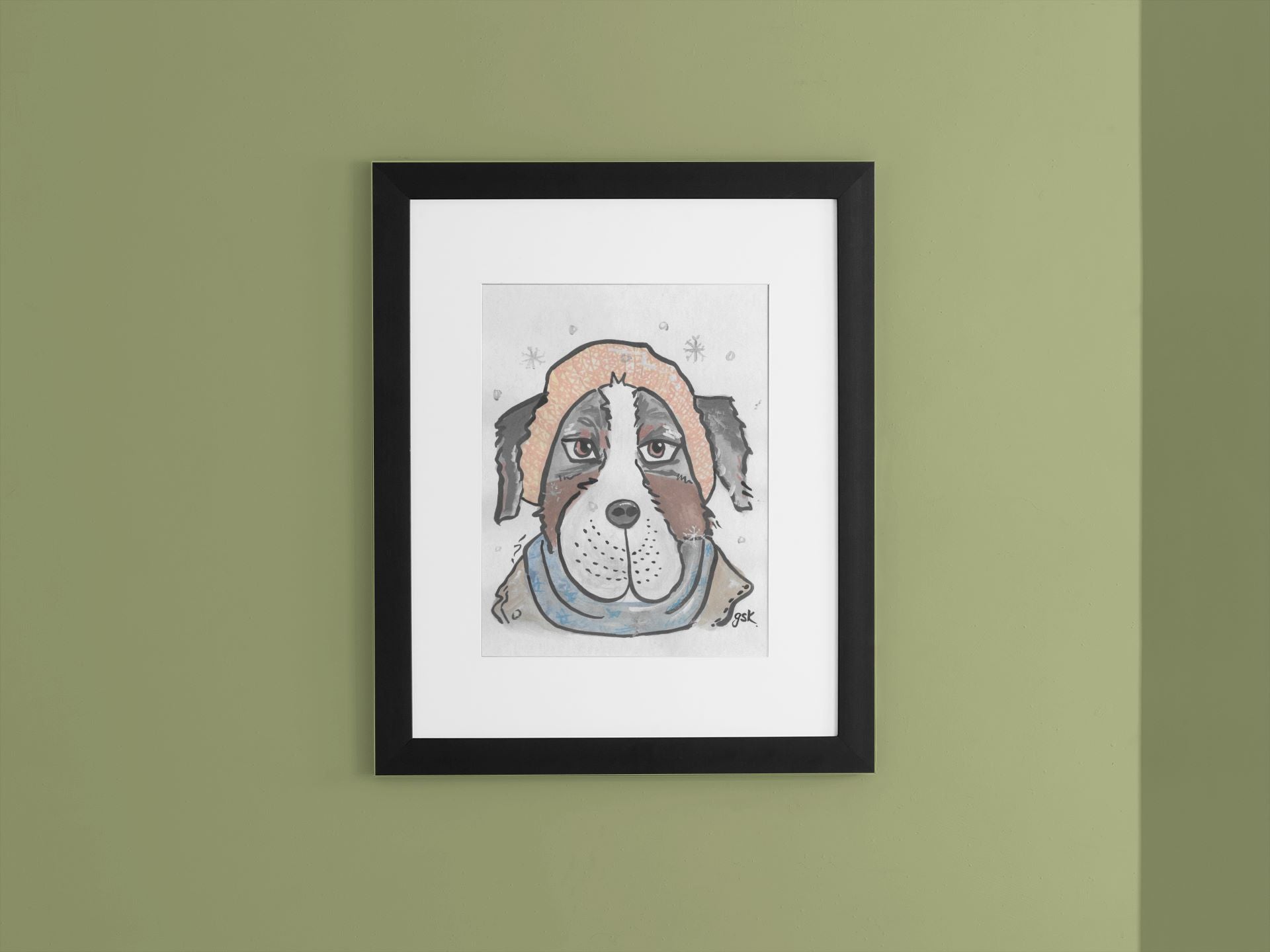 Bernese Mountain - Wall Art Printable - Dog Digital Download