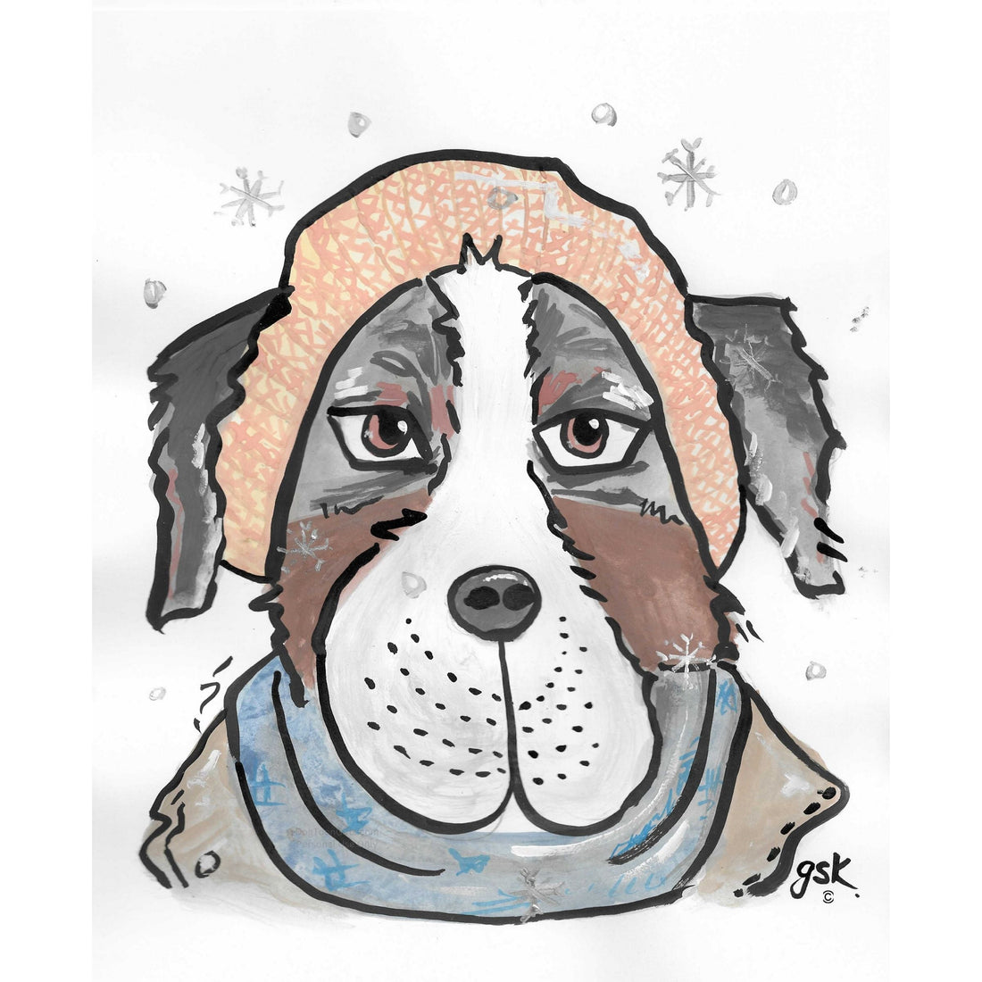 Bernese Mountain - Wall Art Printable - Dog Digital Download