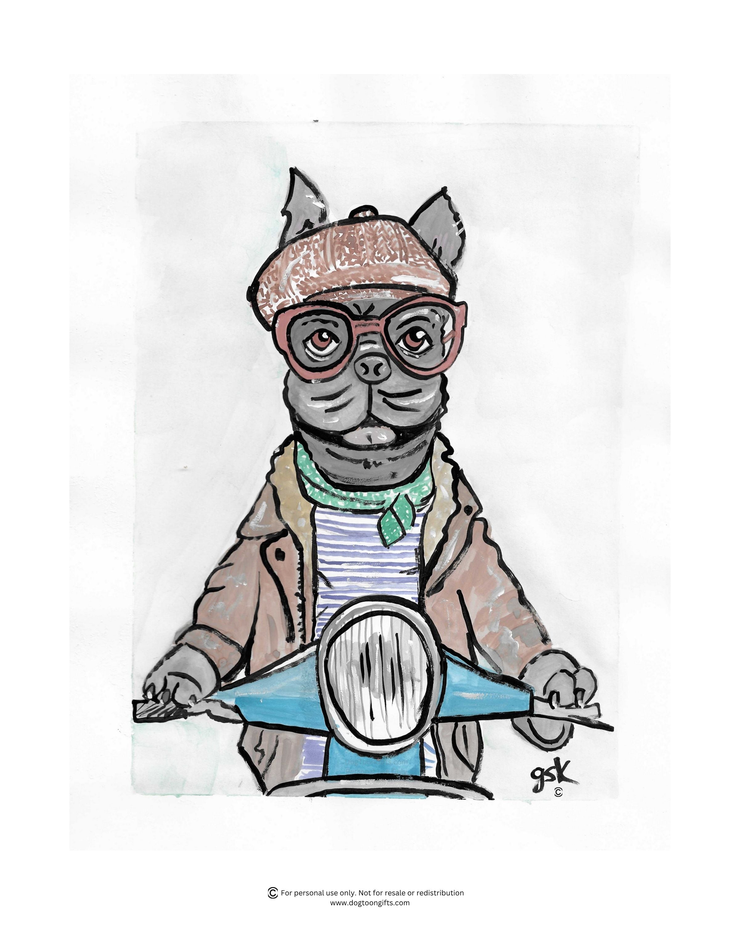 Bulldog - Wall Art Printable - Dog Digital Download