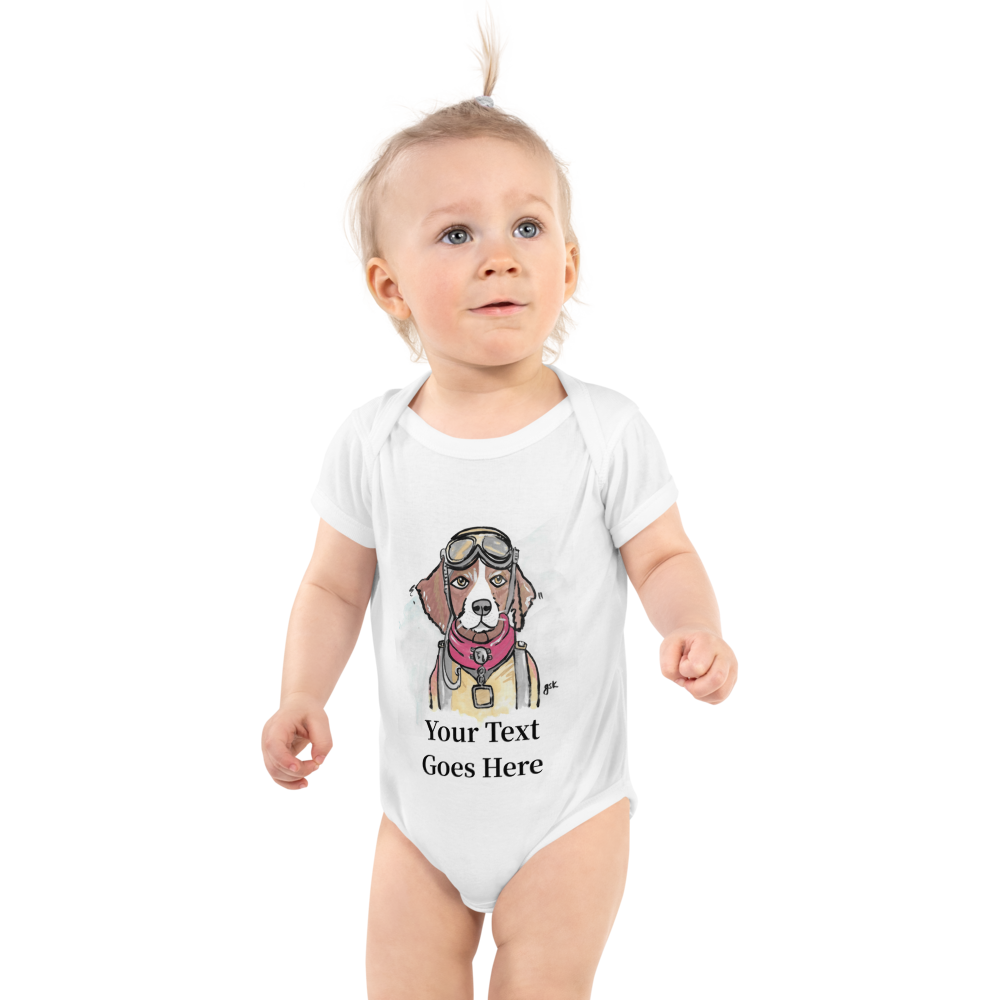 Custom Dog Baby Bodysuit – Personalized Gift with DogToon Art