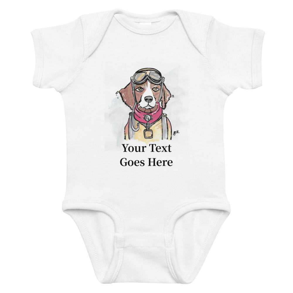 Custom Dog Baby Bodysuit – Personalized Gift with DogToon Art