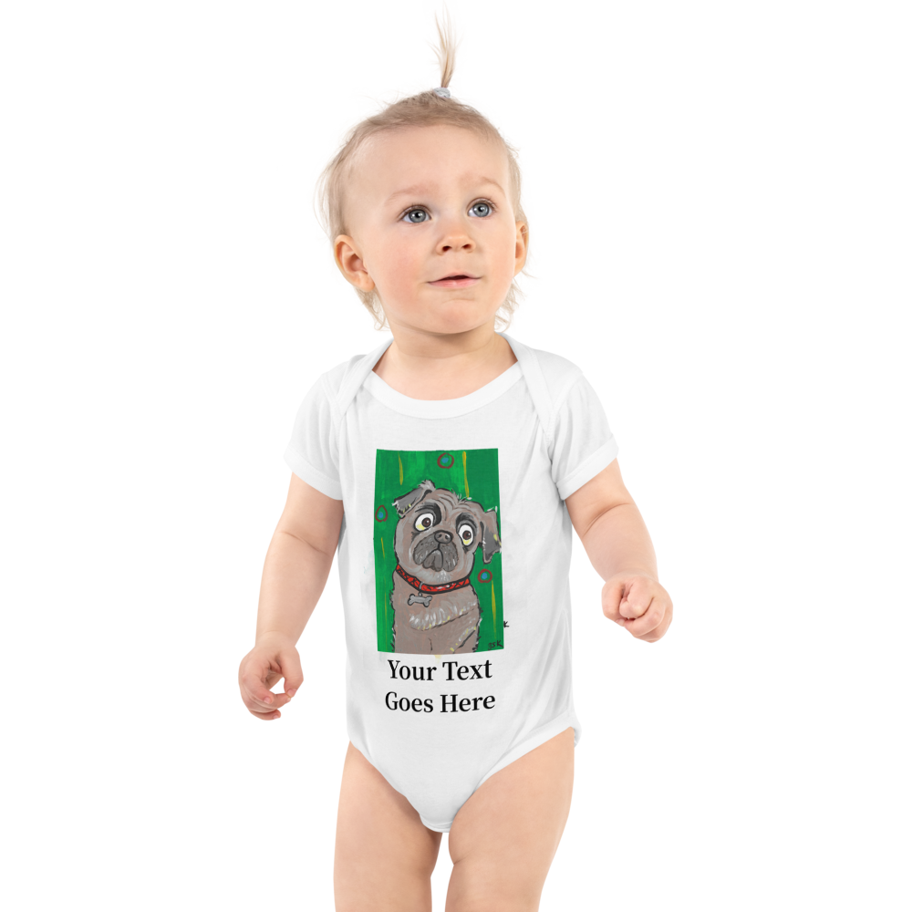 Custom Dog Baby Bodysuit – Personalized Gift with DogToon Art