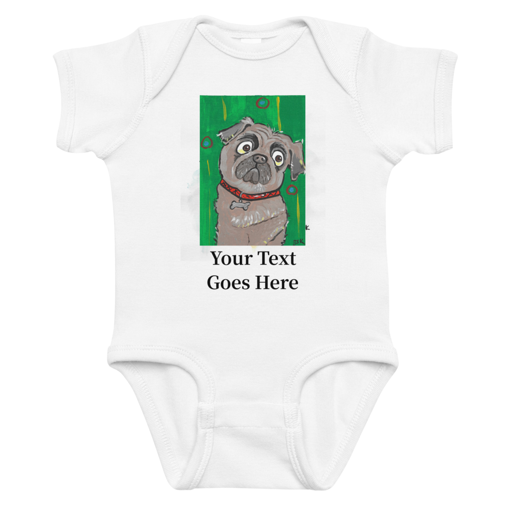 Custom Dog Baby Bodysuit – Personalized Gift with DogToon Art