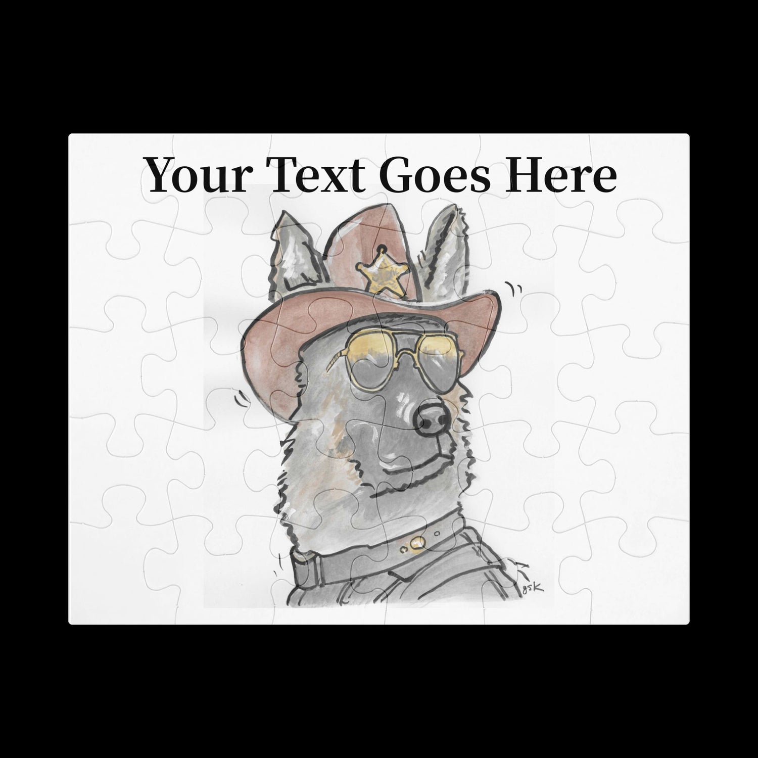 Custom Dog Jigsaw Puzzle – Personalized Gift with DogToon Art