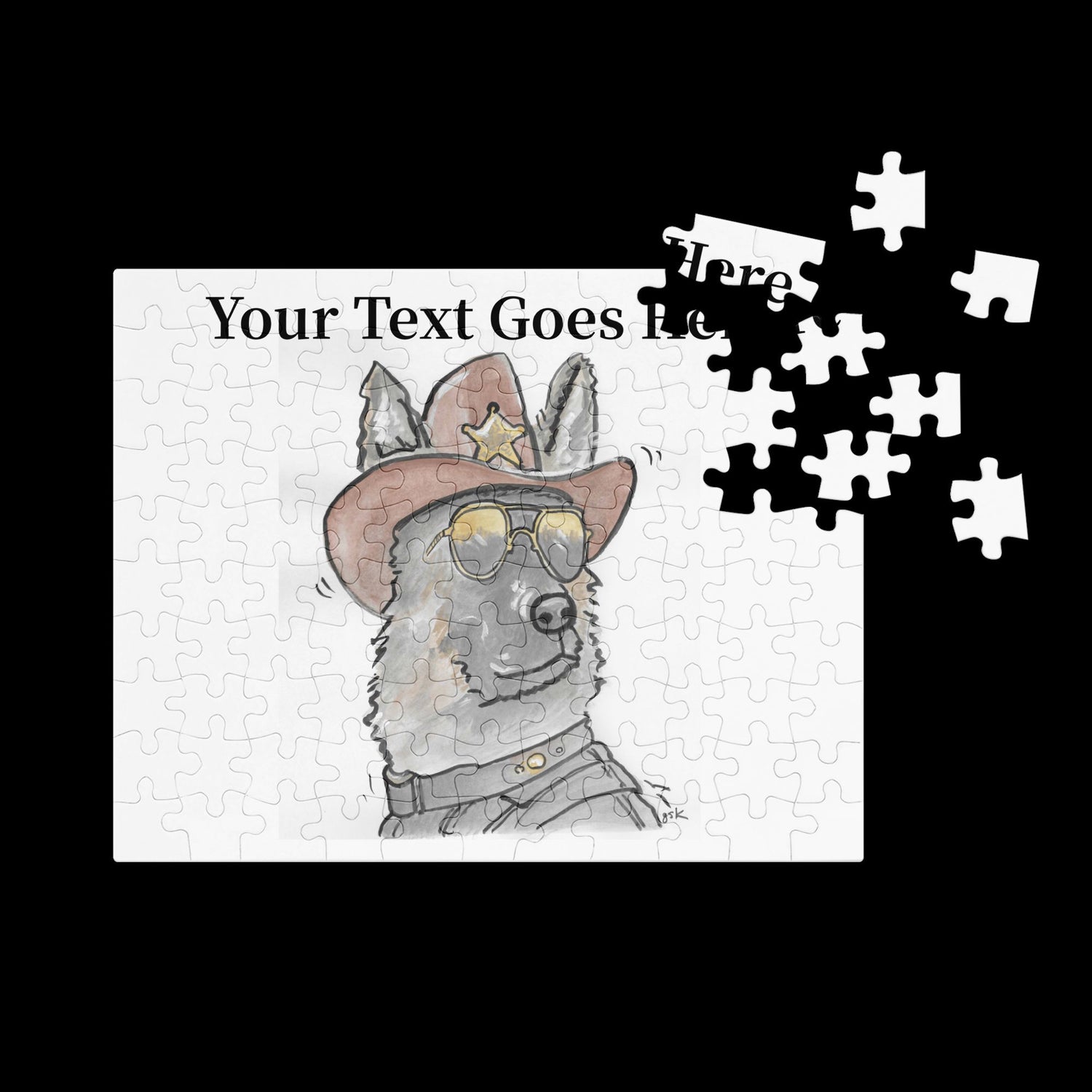 Custom Dog Jigsaw Puzzle – Personalized Gift with DogToon Art