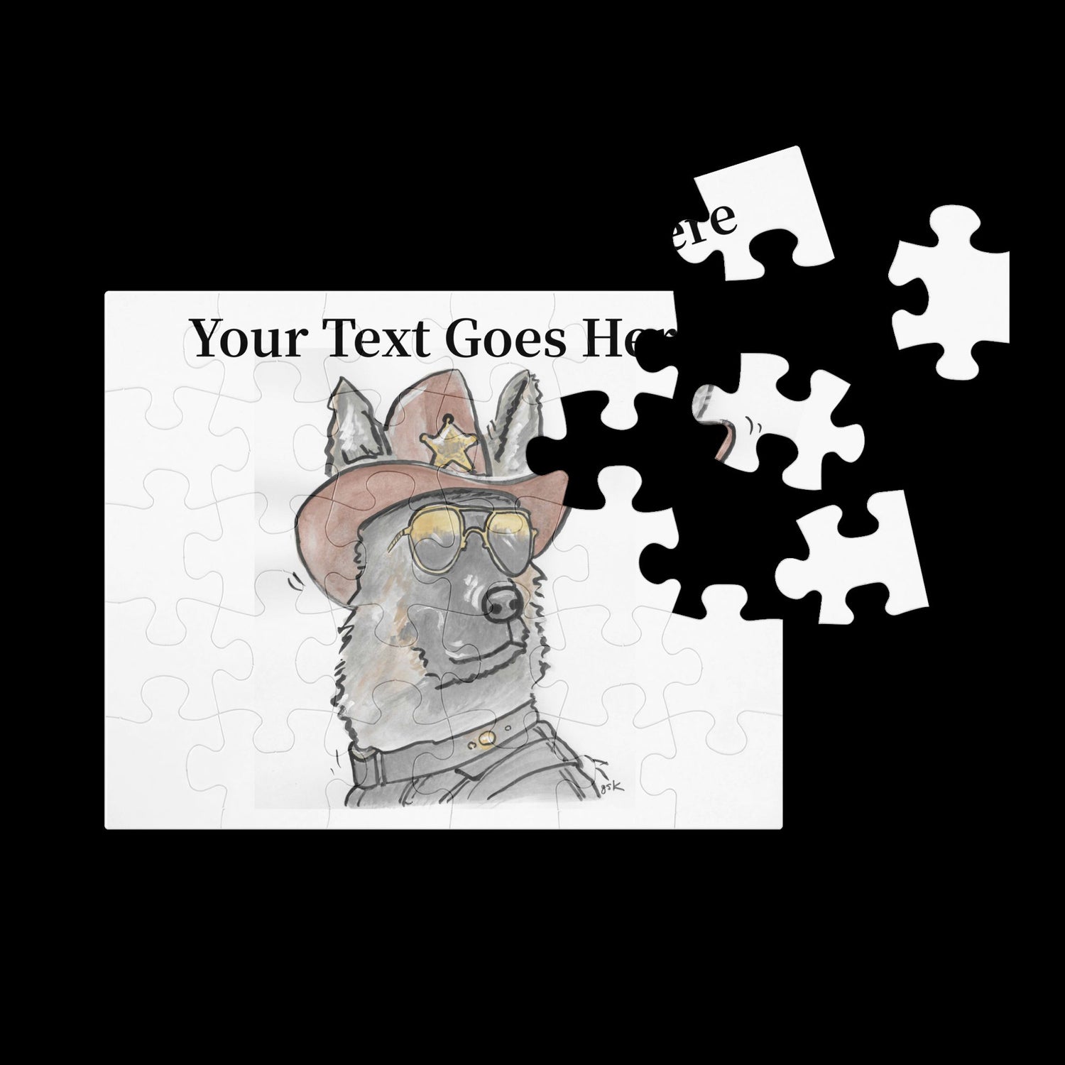 Custom Dog Jigsaw Puzzle – Personalized Gift with DogToon Art