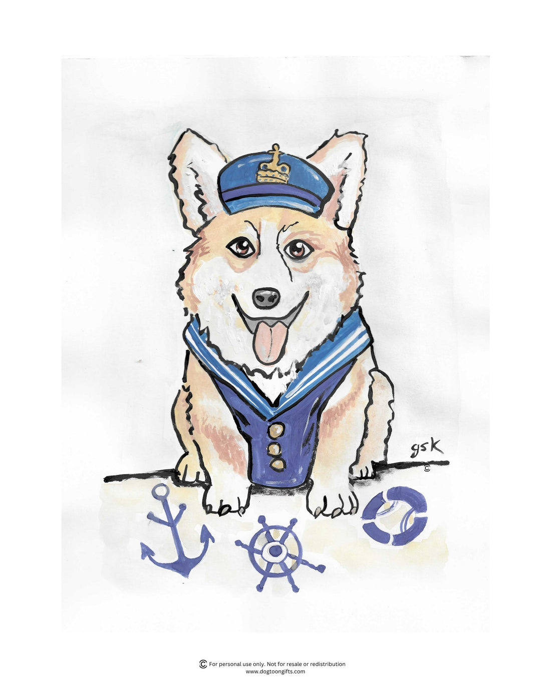 Pembroke Welsh Corgi - Wall Art Printable - Dog Digital Download