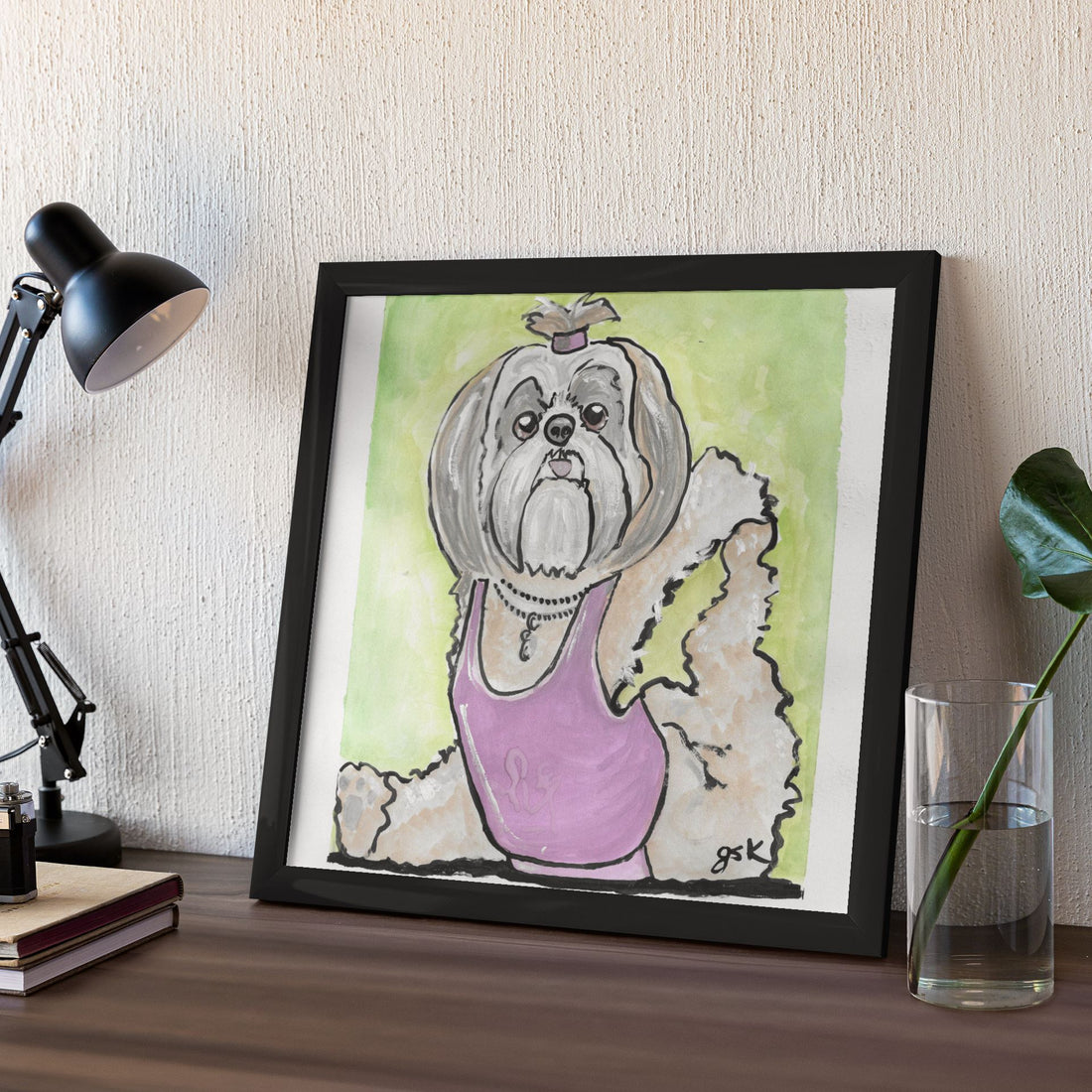Shih Tzu - Wall Art Printable - Dog Digital Download