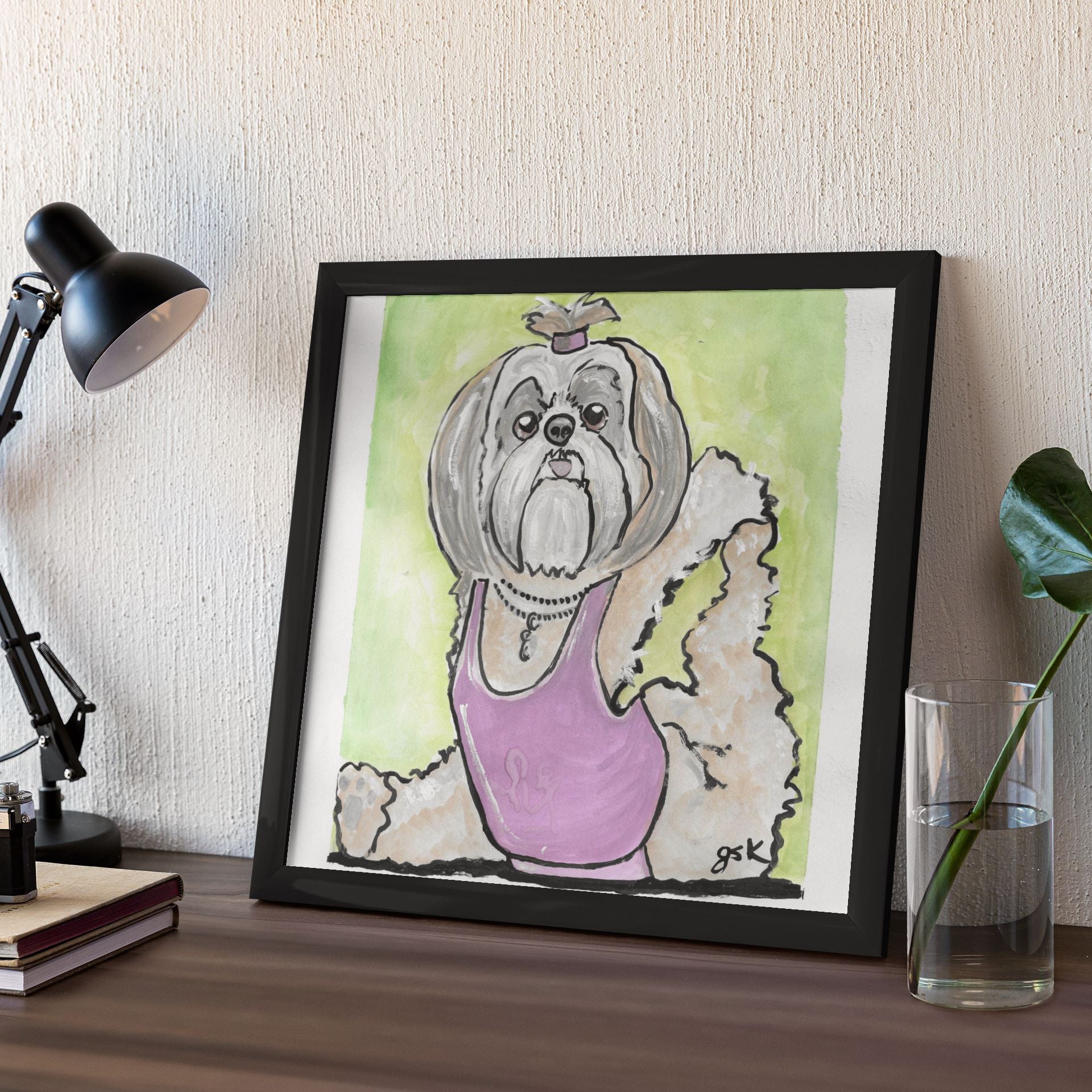 Shih Tzu - Wall Art Printable - Dog Digital Download