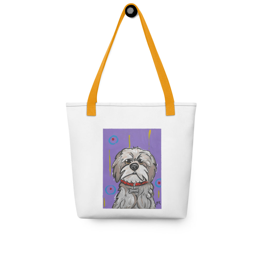 Shih Tzu dog Tote bag with cartoon artwork