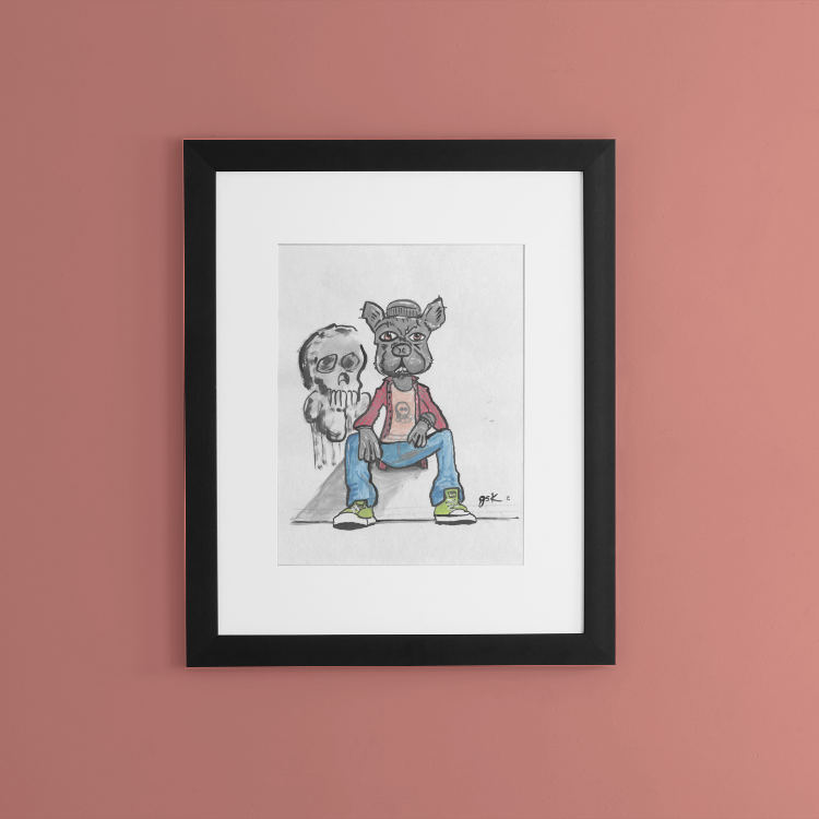 Bulldog - Wall Art Printable - Dog Digital Download