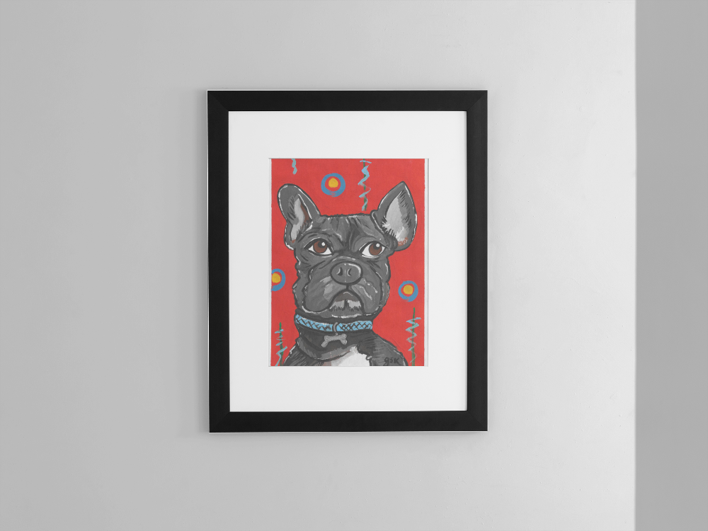 Bulldog - Wall Art Printable - Dog Digital Download