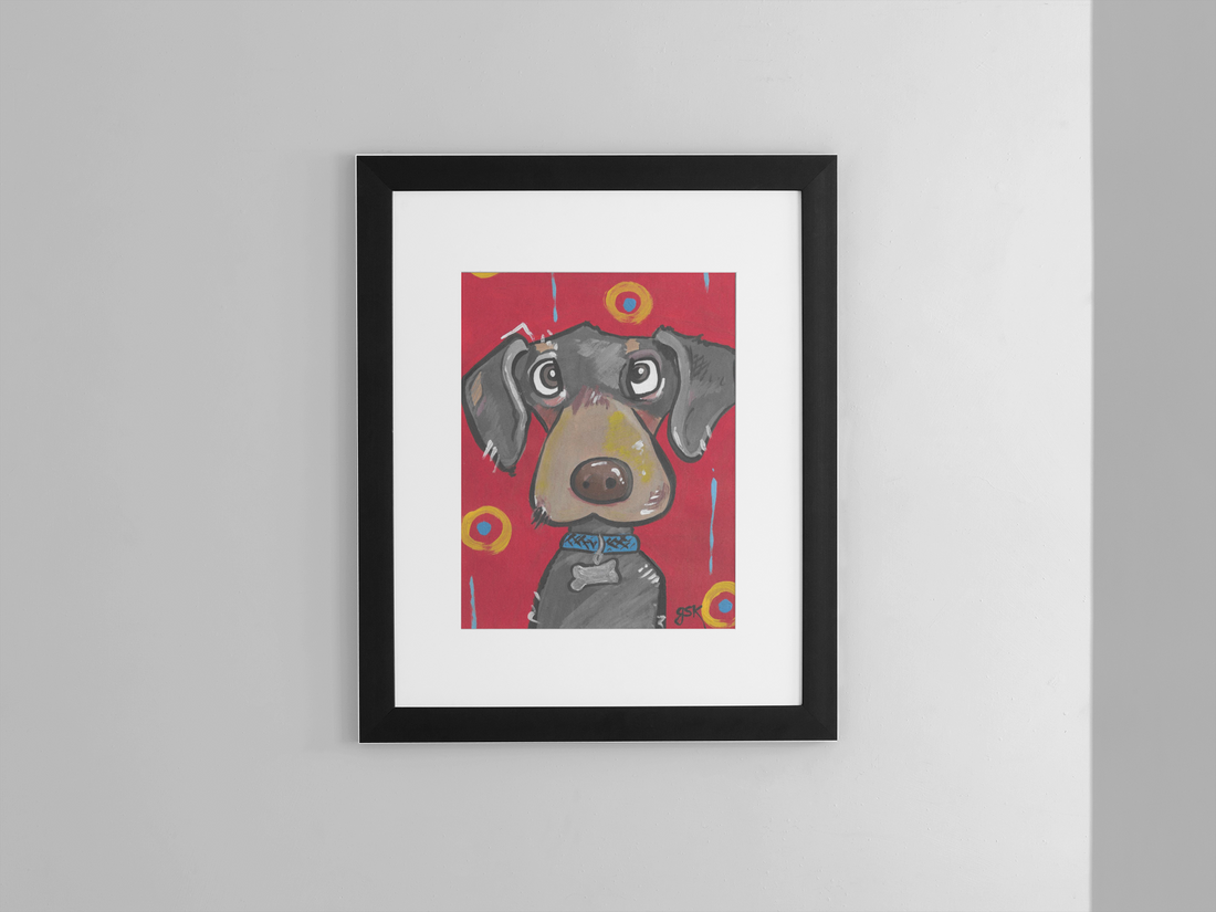 Dachshund - Wall Art Printable - Dog Digital Download