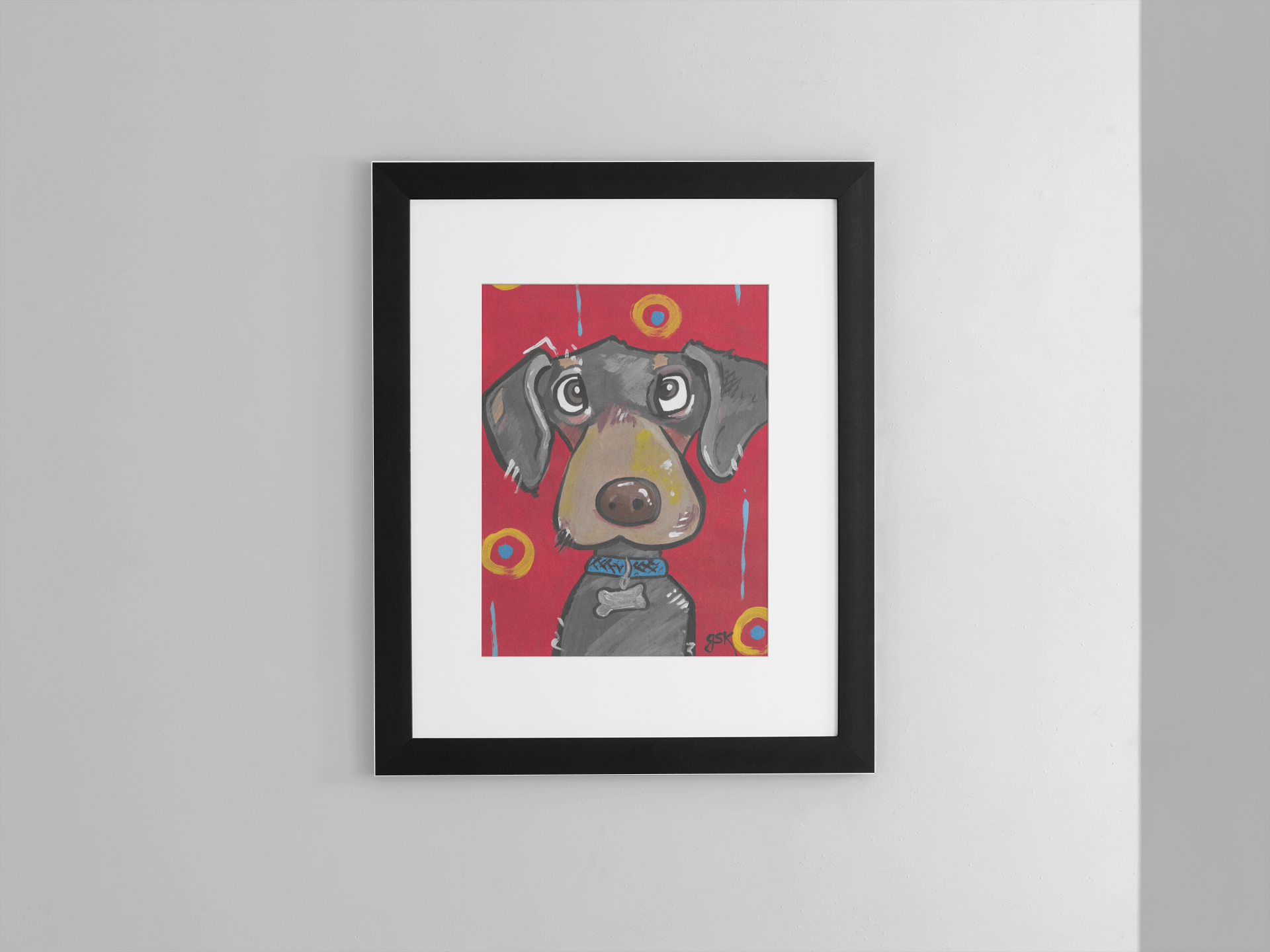 Dachshund - Wall Art Printable - Dog Digital Download