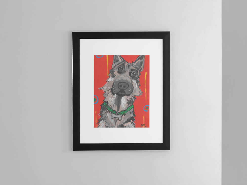 German Shepherd - Wall Art Printable - Dog Digital Download
