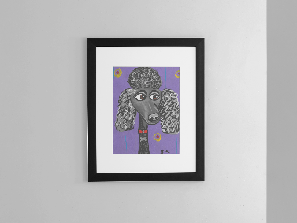 Poodle - Wall Art Printable - Dog Digital Download