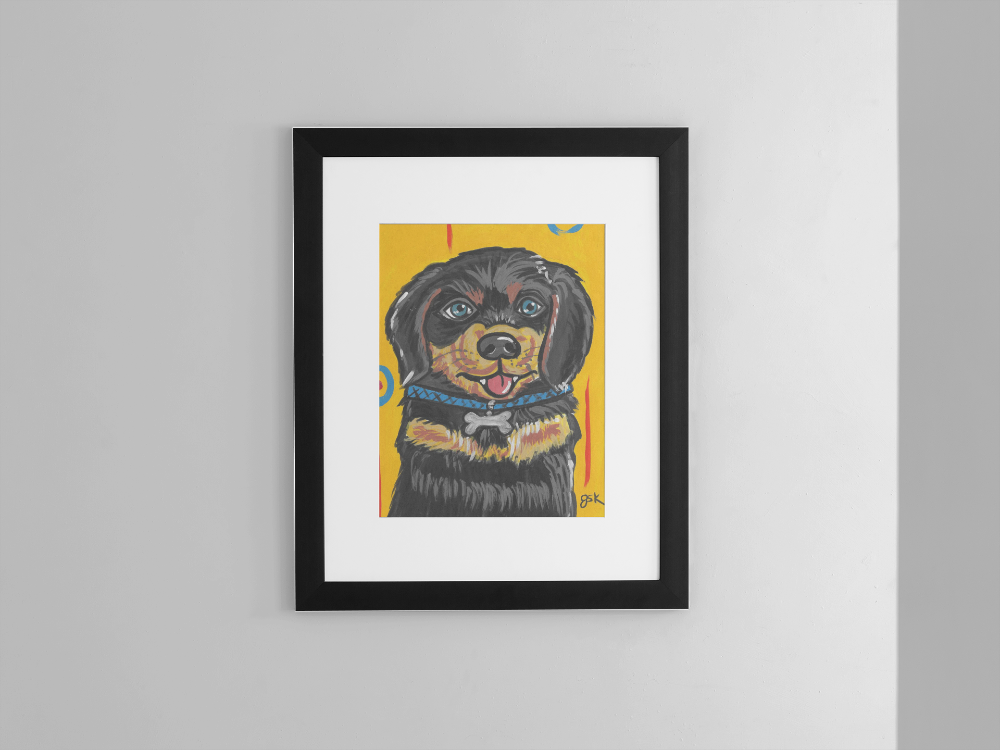 Rottweiler - Wall Art Printable - Dog Digital Download