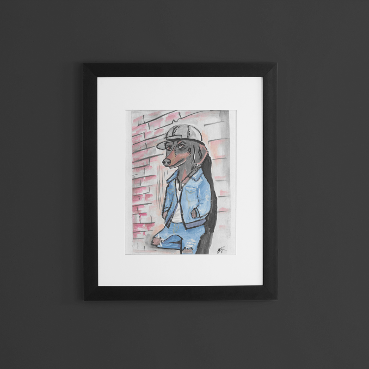 Dachshund - Wall Art Printable - Dog Digital Download