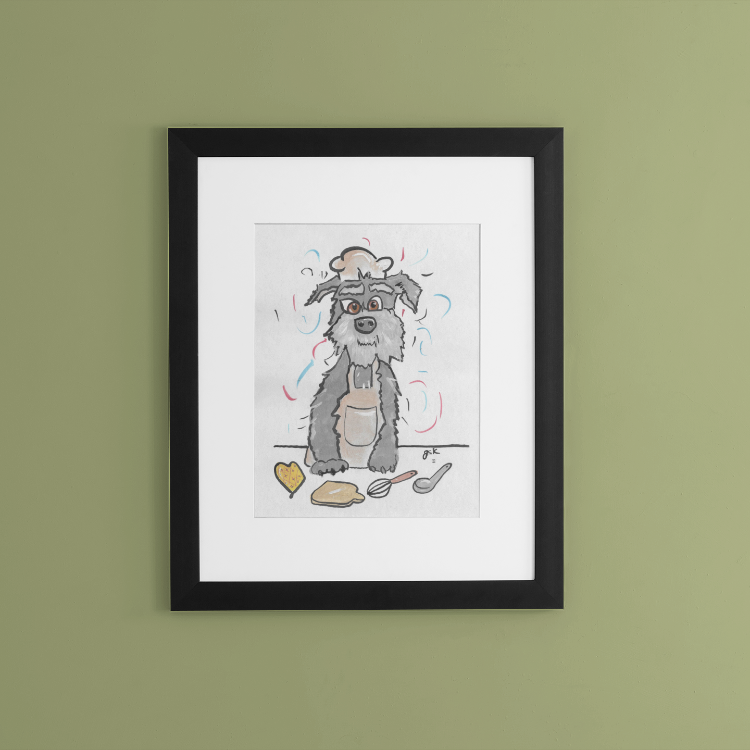 Schnauzer - Wall Art Printable - Dog Digital Download