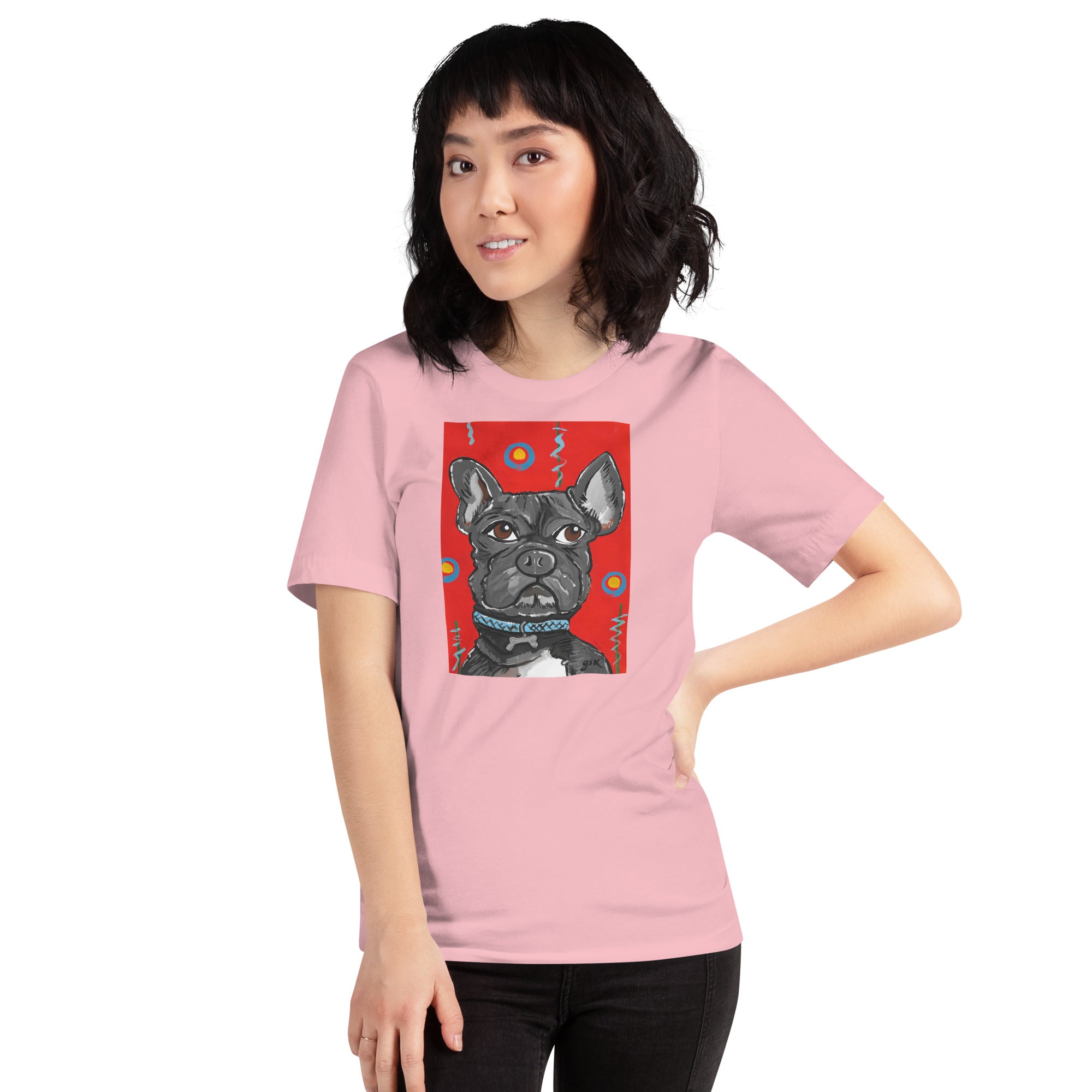 Bulldog t-shirt with cartoon artwork