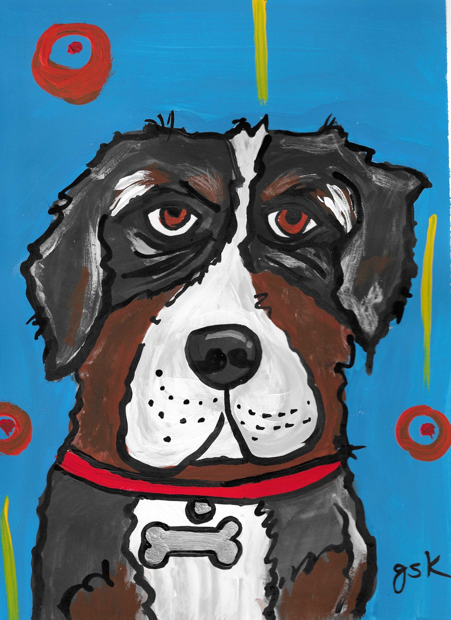 Bernese Mountain cartoon gifts - mugs, shirts, wall art