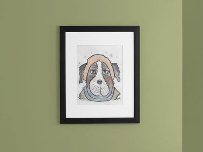 Bernese Mountain - Wall Art Printable - Dog Digital Download