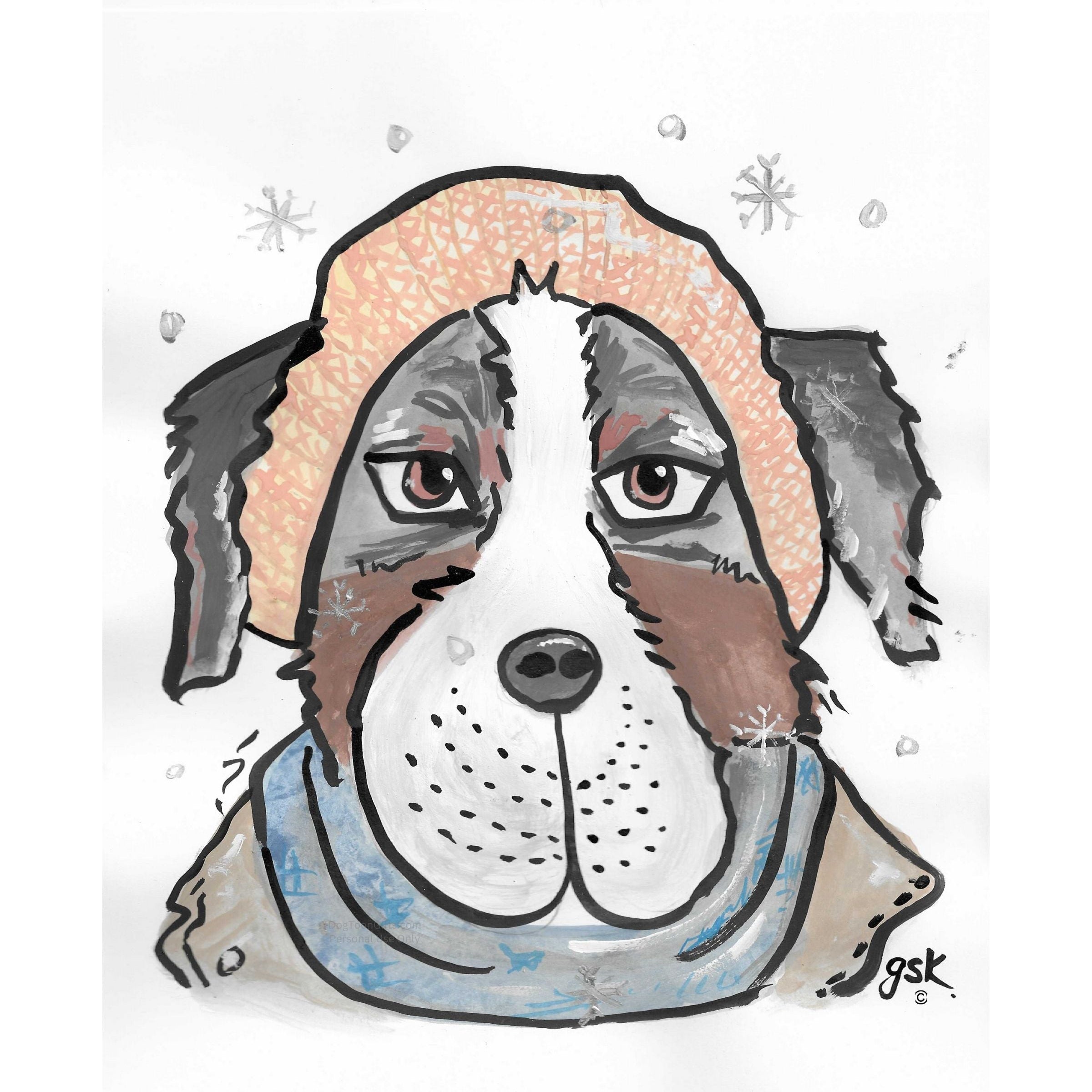 Bernese Mountain - Wall Art Printable - Dog Digital Download