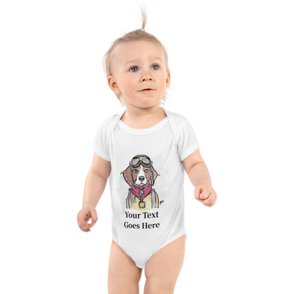 Custom Dog Baby Bodysuit – Personalized Gift with DogToon Art