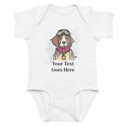 Custom Dog Baby Bodysuit – Personalized Gift with DogToon Art