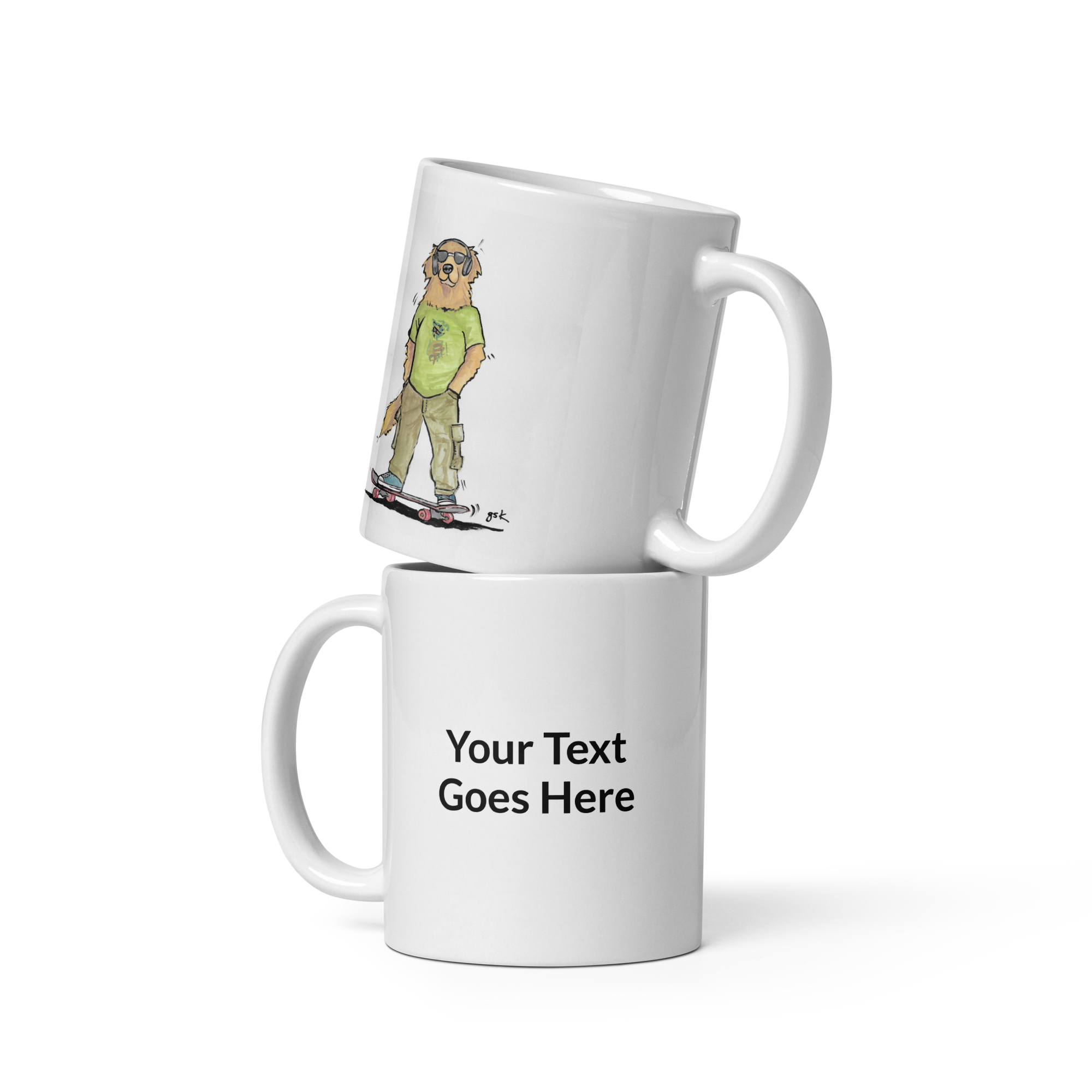 Custom Dog Mug – Personalized Gift with DogToon Art