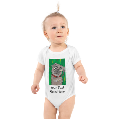 Custom Dog Baby Bodysuit – Personalized Gift with DogToon Art