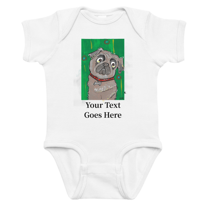 Custom Dog Baby Bodysuit – Personalized Gift with DogToon Art