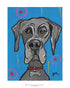 Hand-drawn Great Dane  dog wall art - digital download printable file in 8x10, A4, and 16x20 inches - DogToonGifts