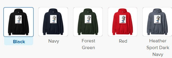 Custom dog hoodie with DogToon artwork and personalized text – cozy unisex gift for dog moms and dads