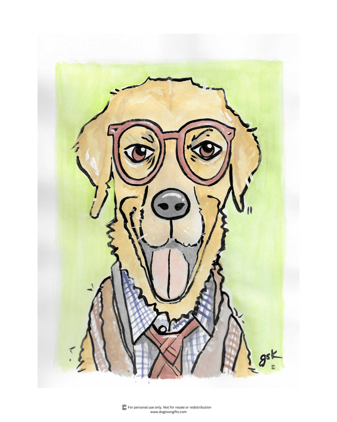 Labrador Retriever cartoon gifts - mugs, shirts, wall art