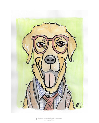 Labrador Retriever cartoon gifts - mugs, shirts, wall art