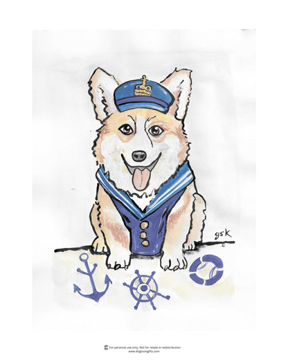 Pembroke Welsh Corgi - Wall Art Printable - Dog Digital Download