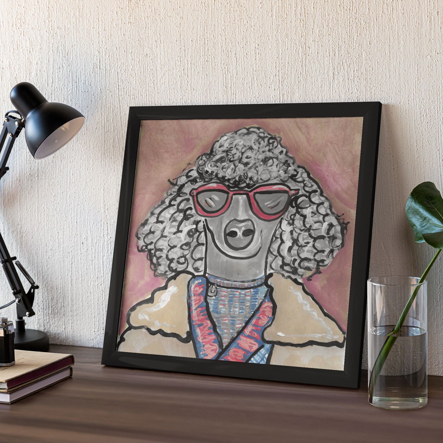 Poodle - Wall Art Printable - Dog Digital Download