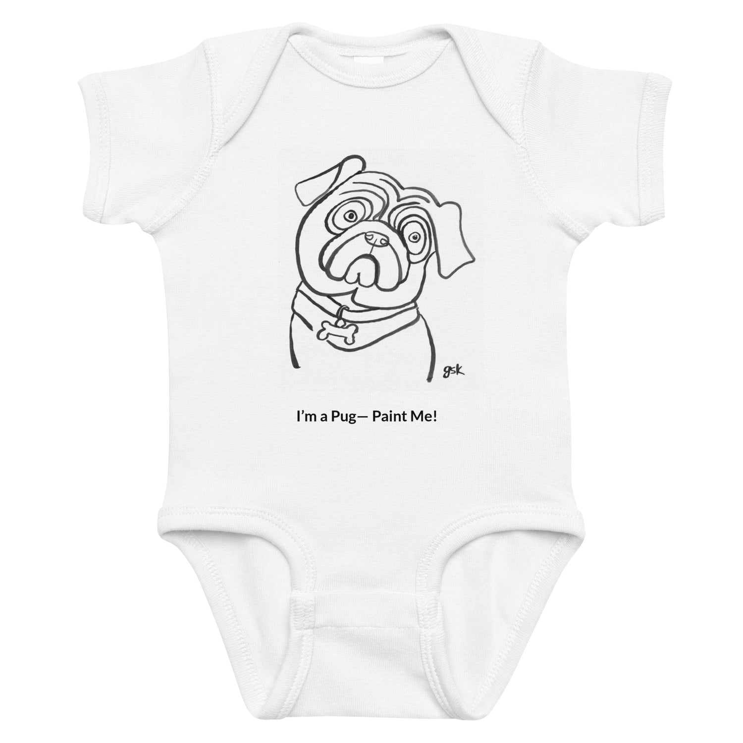 Pug cartoon gifts - mugs, shirts, wall art