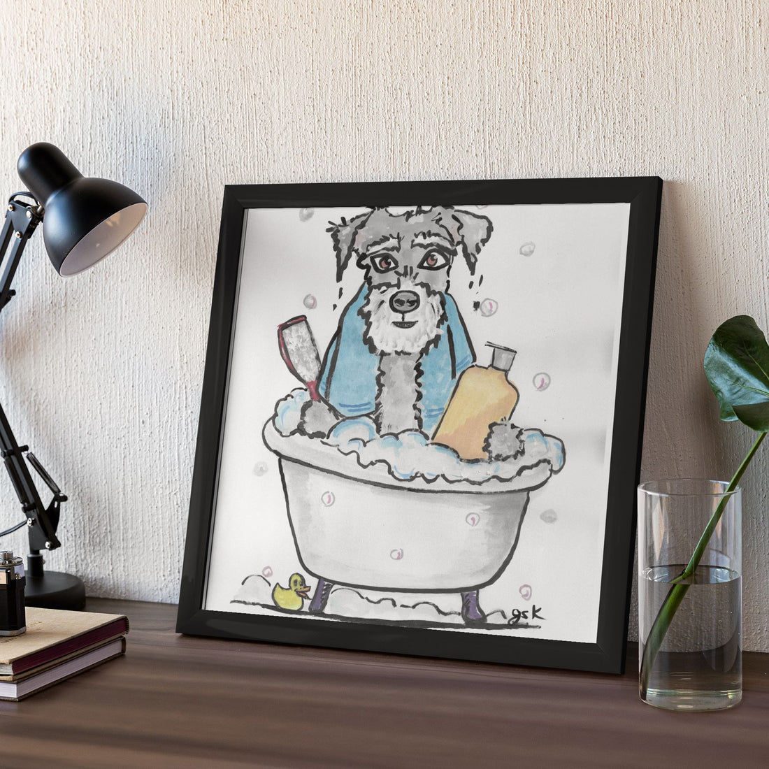 Schnauzer - Wall Art Printable - Dog Digital Download