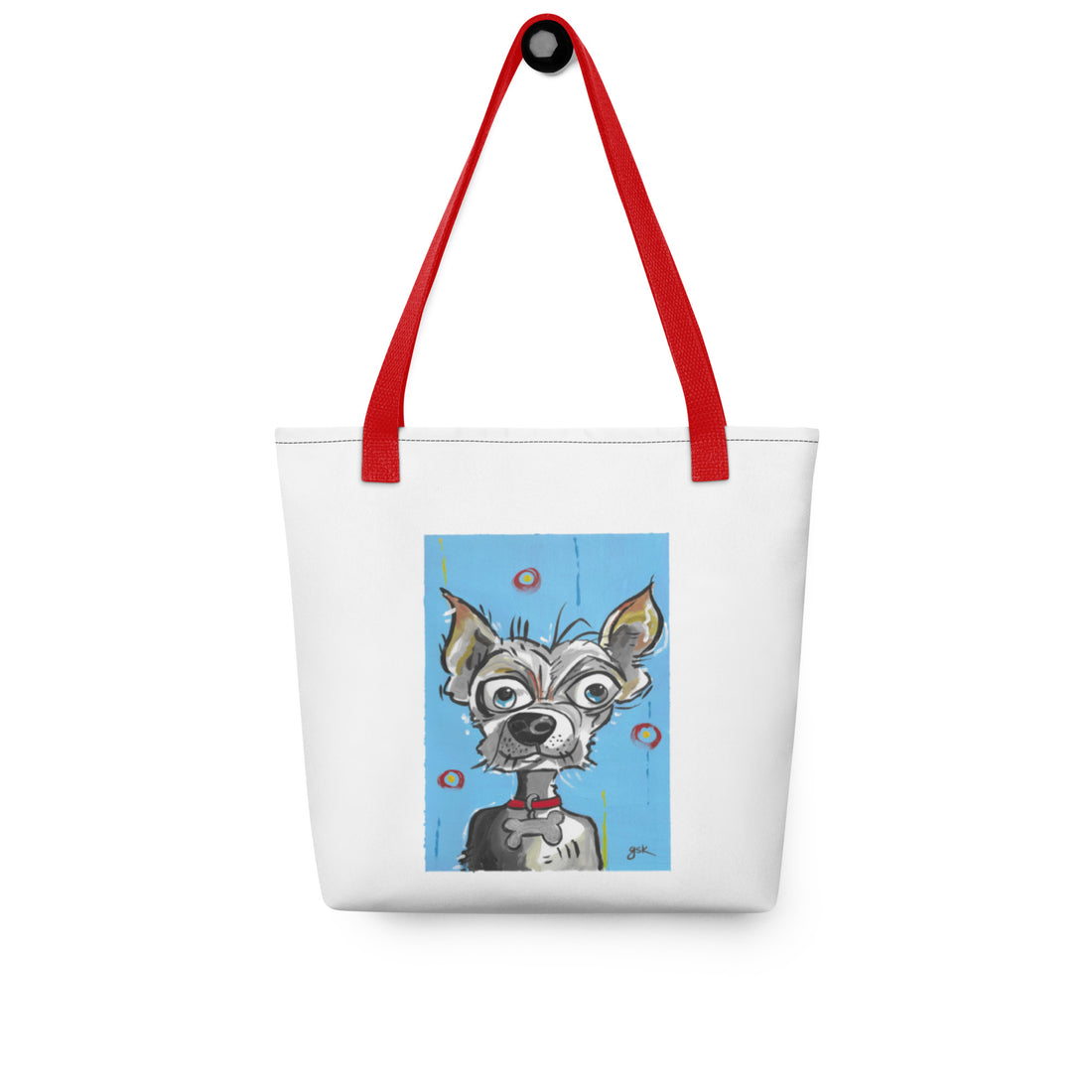 Chihuahua dog Tote bag with cartoon artwork