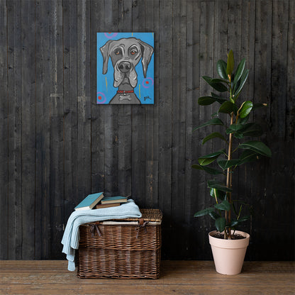 Great Dane dog print with cartoon artwork