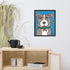 Pitbull dog poster with cartoon artwork