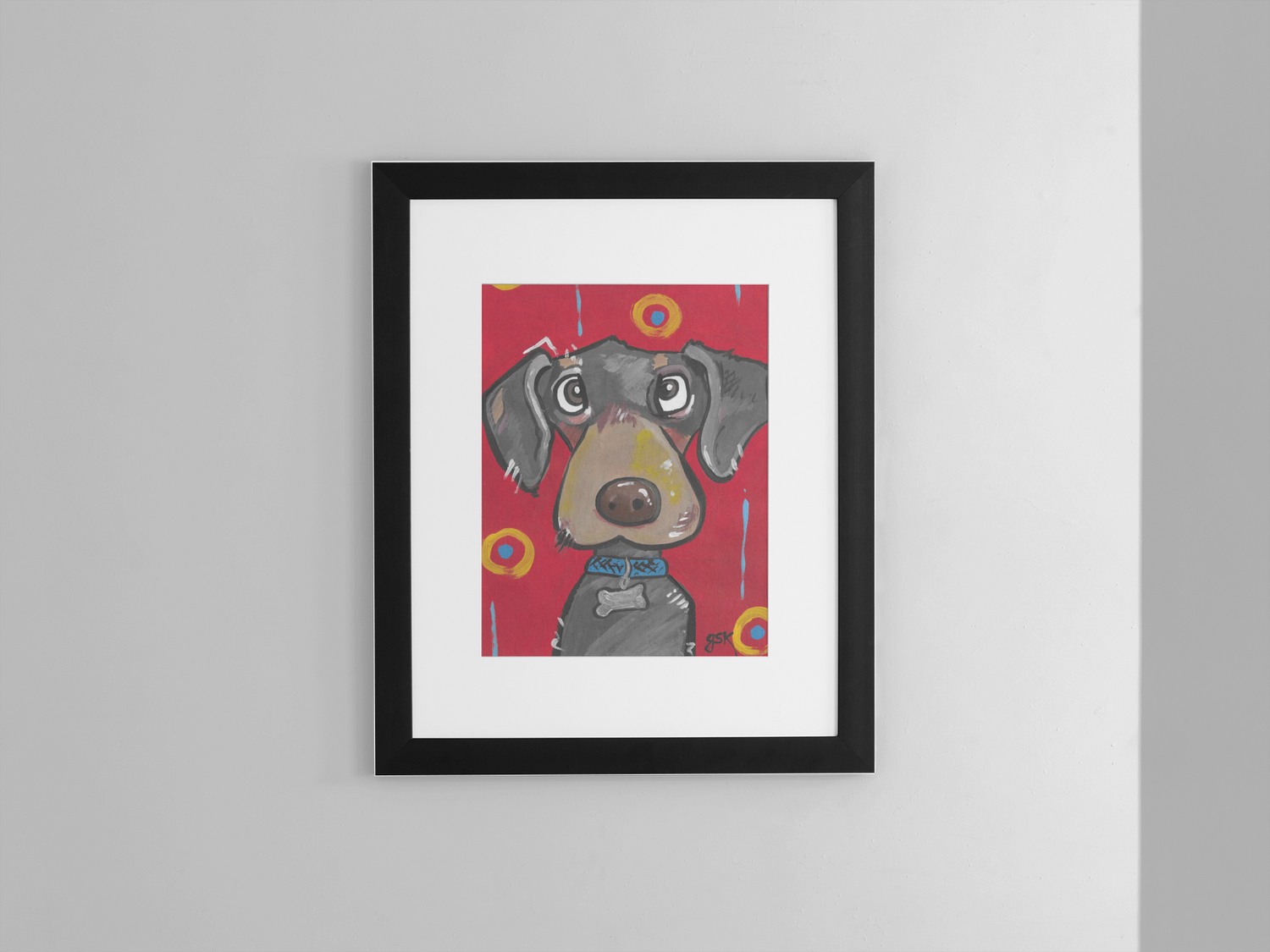 Dachshund - Wall Art Printable - Dog Digital Download