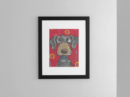 Dachshund - Wall Art Printable - Dog Digital Download