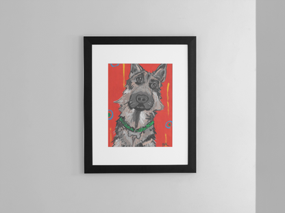 German Shepherd - Wall Art Printable - Dog Digital Download