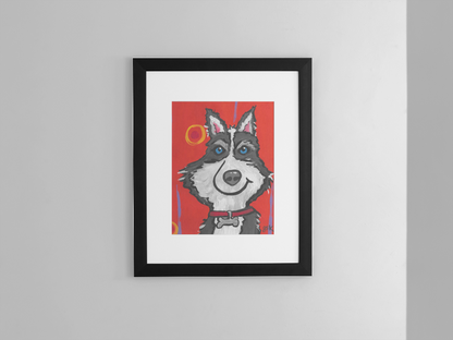 Husky - Wall Art Printable - Dog Digital Download