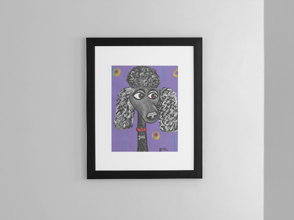 Poodle - Wall Art Printable - Dog Digital Download