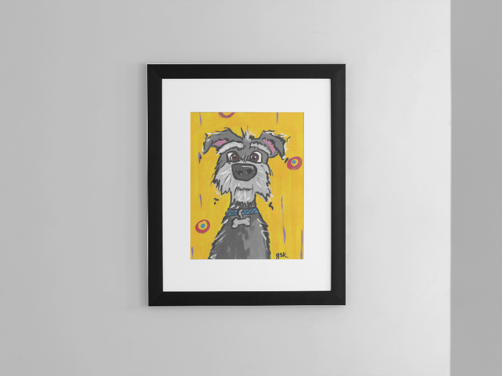 Schnauzer - Wall Art Printable - Dog Digital Download