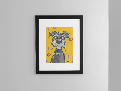 Schnauzer - Wall Art Printable - Dog Digital Download